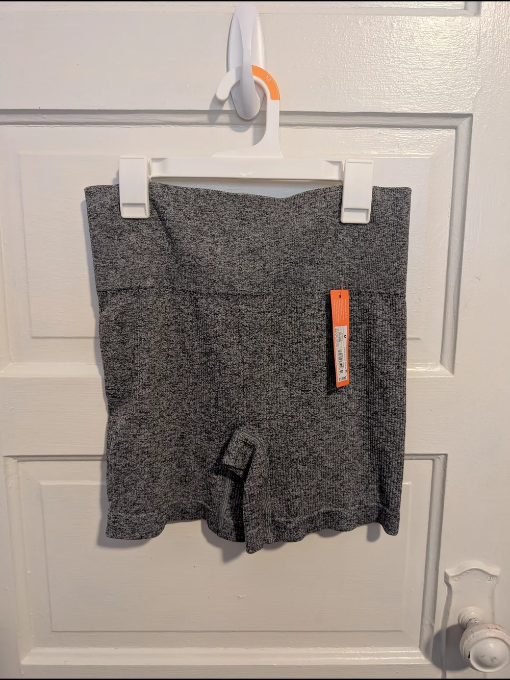 Colsie Heather Grey High-Waist Seamless Athletic Biker Shorts Stretch Athleisure